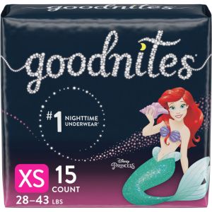 Goodnites Bedwetting Underwear for Girls, XS 15 Count