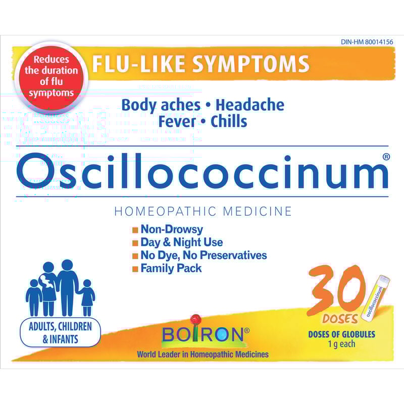 Boiron Oscillococcinum Homeopathic Medicine for Flu-like Symptoms - 30 Doses