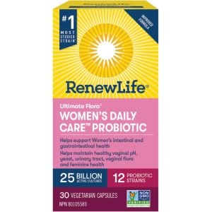 Renew Life Ultimate Flora Women's Daily Care Probiotic, 25 Billion Active Cultures