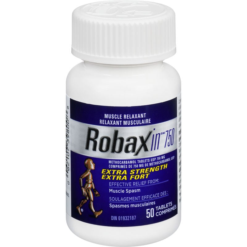 Robax Robaxin 750 Extra Strength Muscle Relaxant Tablets - CTC Health