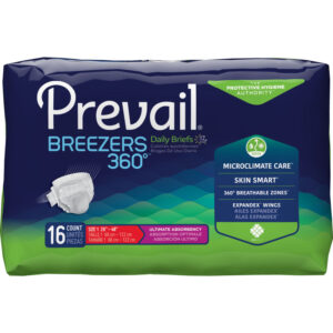 Prevail Air Plus Brief, Size 1 26' To 48' 16 Count