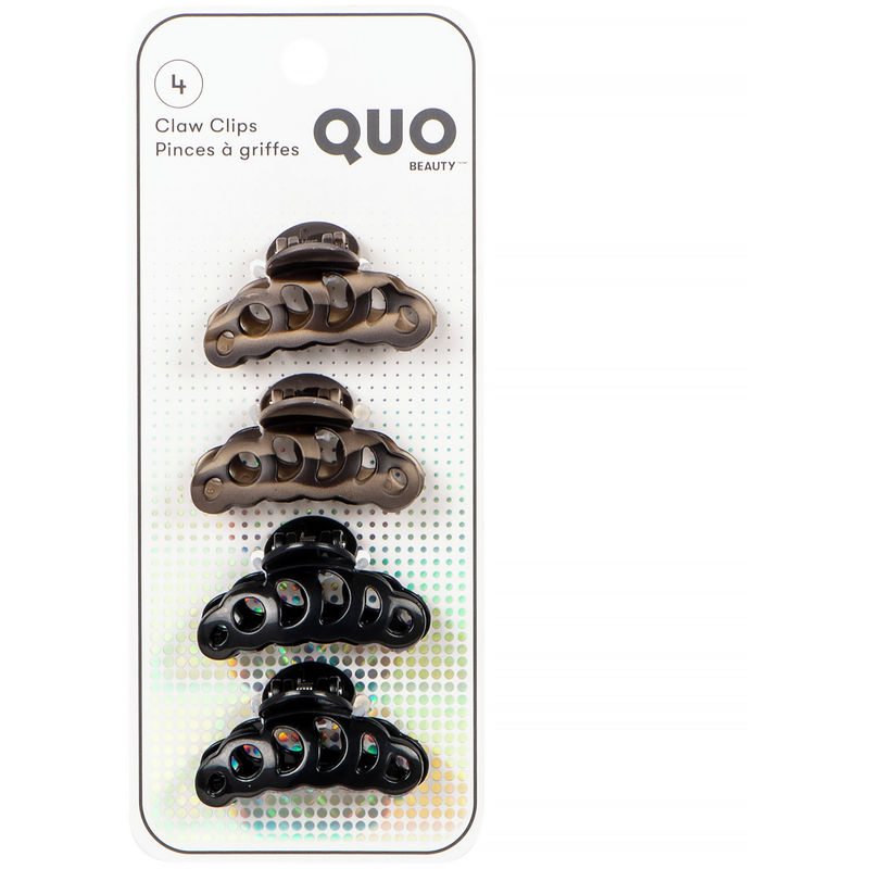 Quo Beauty Sm Crown Claw Clips - Matte Torte Pattern