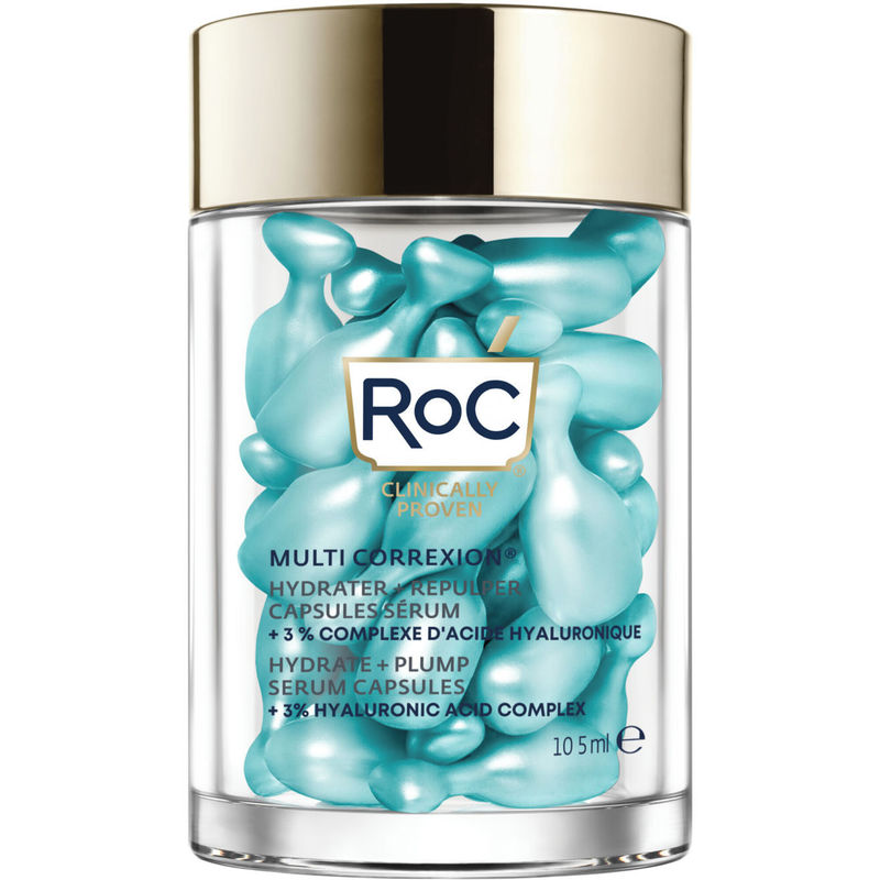 RoC Skincare Multi Correxioni¸ Hydrate + Plump Serum Capsules 30 Count