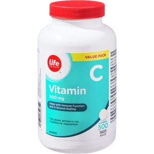 Life Brand Vitamin C 500mg 500 TAB
