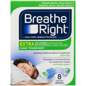 Breathe Right Nasal Strips Extra Strength Clear 8ct 8 EA