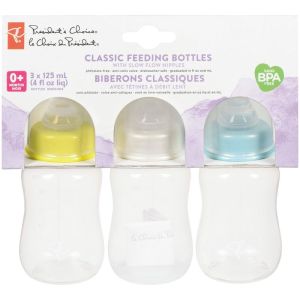 President's Choice Classic Feeding Bottles 4oz, 3 Pack