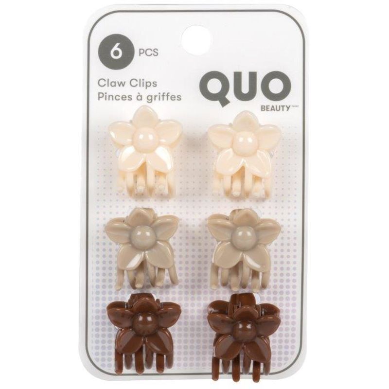 Quo Beauty Claw Clips Mini Flowers Multi