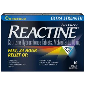 Reactine Extra Strength 24 Hour Allergy Medicine, 10mg 10 ea