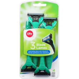 Life Brand Men's Triple Blade Disposable Razors