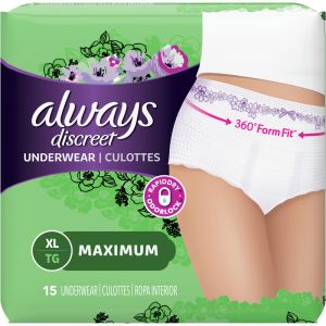 Always Discreet Postpartum Incontinence Underwear Maximum 15 Count