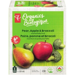 PC Organics Pear, Apple, Broccoli Pouch 6 ea