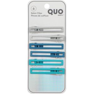 Quo Beauty 6pk Sml Rectangular Salon Clips