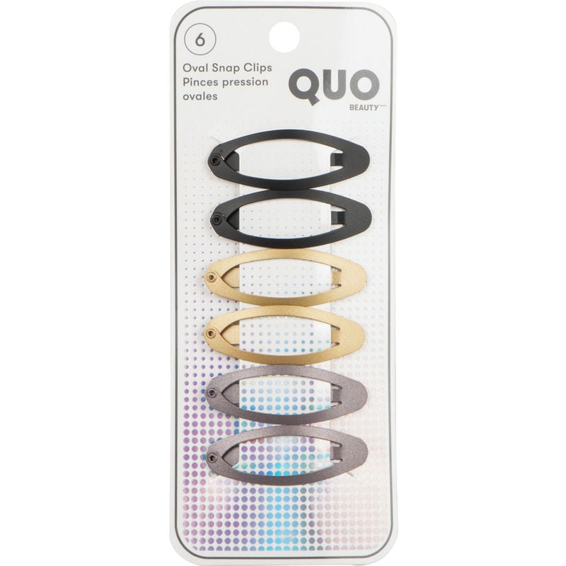 Quo Beauty 6pk Matte Snap Clip