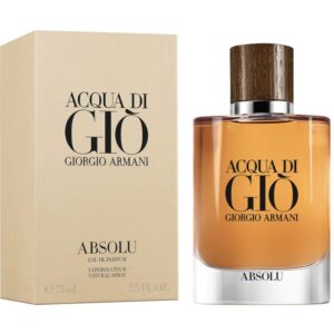 Giorgio Armani Acqua Di GiA² Absolu Eau de Parfum, Fresh Mens Cologne 75 mL