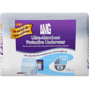 AMG Protective Underwear, Ultra-Absorbent, Medium 18 Count