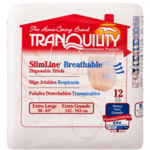 Tranquility SlimLine Breathable Briefs, X-Large 12 Count