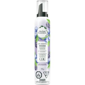 Herbal Essences Curl Boosting Mousse for Curly Hair and Wavy Hair, All Day Hold, Frizz Control 192 G