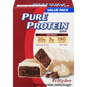 Pure Protein Red Velvet Gluten-Free Bars - 6 Count