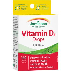 Jamieson Vitamin D 1,000 IU Higher Potency Droplets 11.40 ML