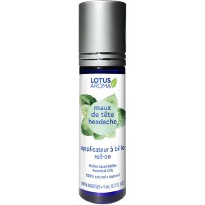 Lotus Aroma HEADACHE - Essential Oil Blend Roll-on 9 mL
