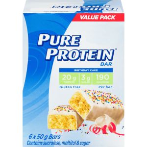 Pure Protein Bars Birthday Cake, Gluten-Free Snack Bar 6 Count