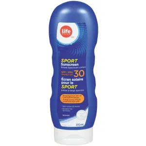 Life Brand SPF30 Sport Sunscreen Lotion Value Size 315 mL