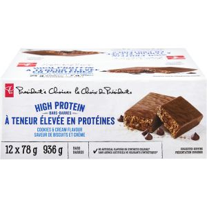 PC High Protein Bars - 24g Protein, 7g Fibre, No Artificial Flavours
