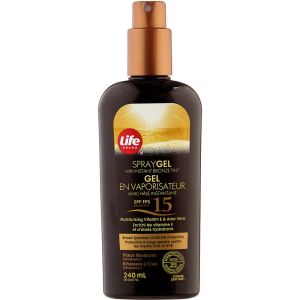 Life Brand SprayGel with Instant Bronze Tint - SPF 15