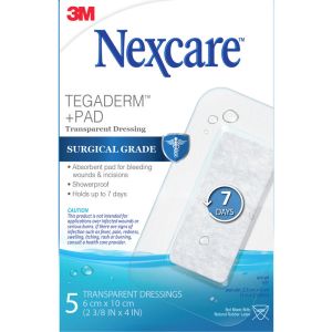 Nexcare Tegaderm + Pad, 5 pk 5 ea
