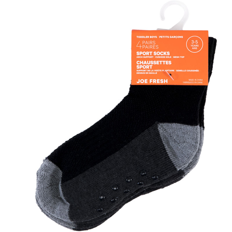 Joe Fresh Toddlers Boys Socks 3-5 Years 3 Pair