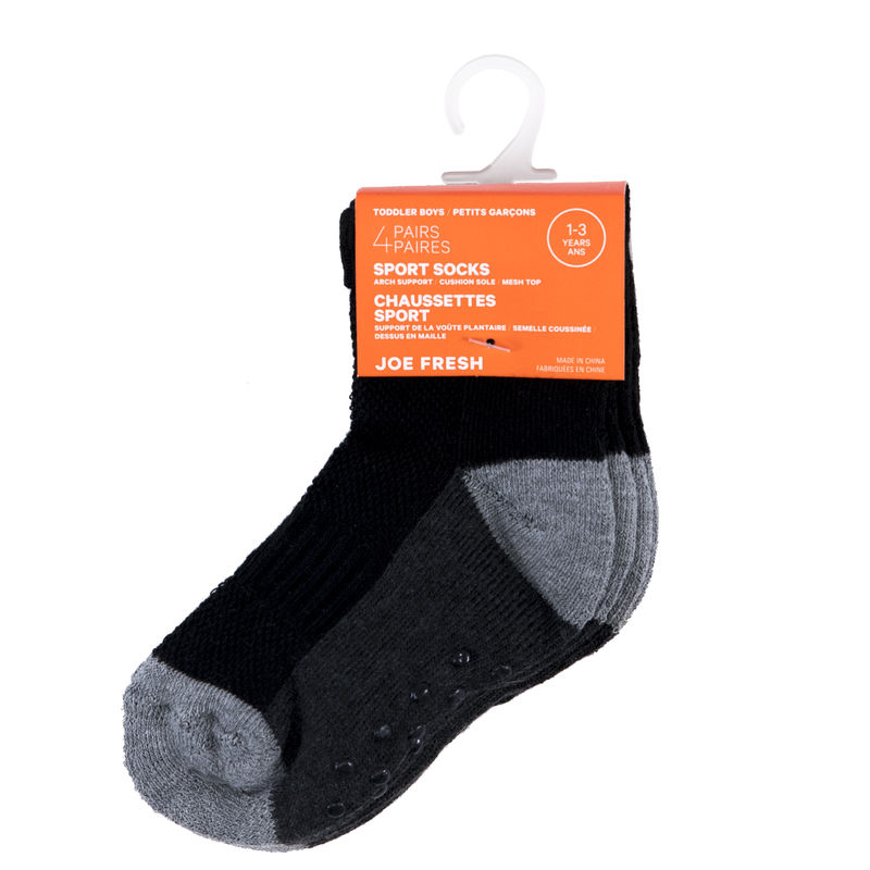 Joe Fresh Toddlers Boys Socks 1-3 Years 3 Pair
