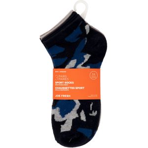 Joe Fresh Kid Boy Socks 3-6 Years 3 Pair Camo Prints
