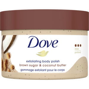 Dove Brown Sugar & Coconut Butter Exfoliating Body Polish for Silky Smooth Skin 298 g