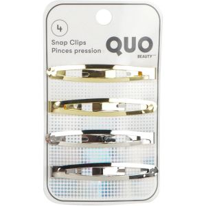 Quo Beauty Metallic Barrettes 4pk