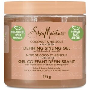 SheaMoisture Coconut & Hibiscus Defining Hair Styling Gel with Flaxseed 425 G