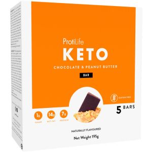 ProtiLife Keto Bar Chocolate & Peanut Butter - 5g Keto Bar for Weight Loss