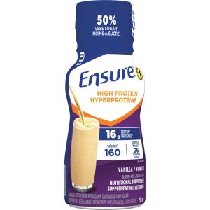 Ensure High Protein 16g Ready-to-Drink Nutritional Supplement, Vanilla, 6x235mL