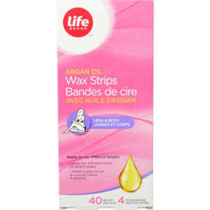 Life Brand LB Argan Oil Wax Strip 40ct 6 CS