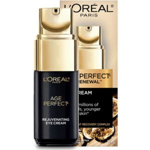 L'Oreal Paris Eye Cream with Vitamin E for Dark Circles and Puffiness, Age Perfect Cell Renewal 15 mL