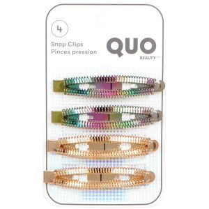 Quo Beauty Rainbow Coil Snap Clip Set - Fully Recyclable Packaging