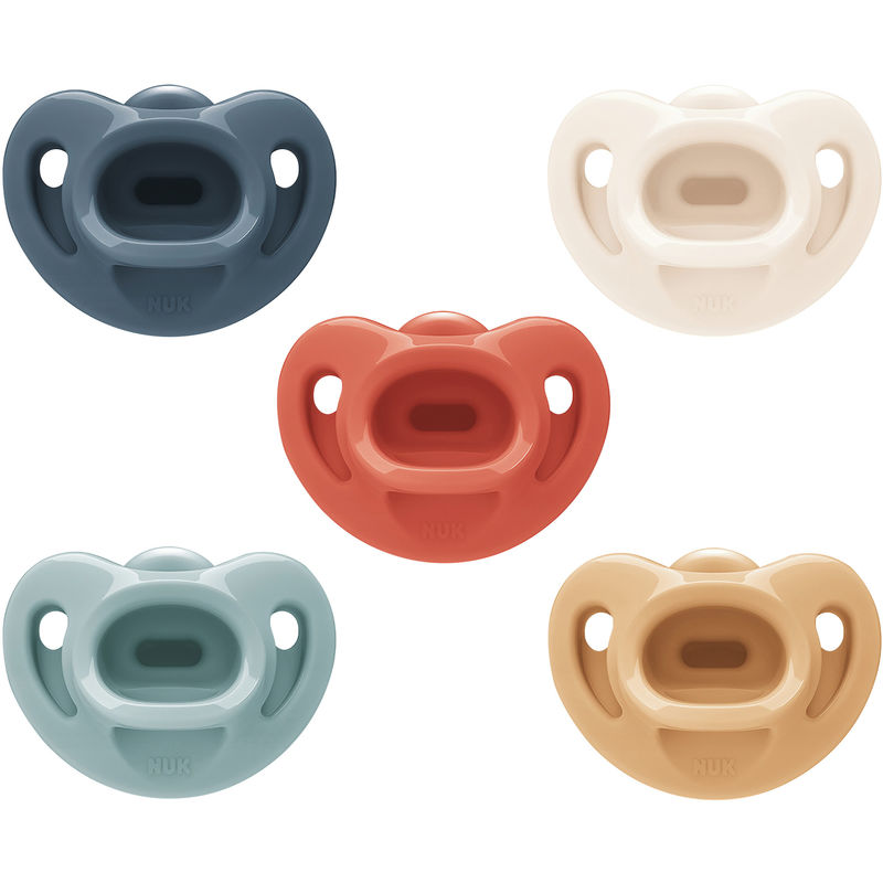 NUK Comfy Pacifier, Neutrals, 5 Pack, Value Size 2
