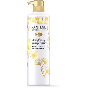 Pantene Sulfate Free Conditioner with Castor Oil, Hair Strengthening Anti Frizz Damage Repair, Nutrient Blends 400 ML