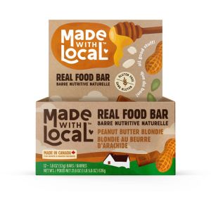 Made with Local Peanut Butter Blondie Granola Bar 12x53g 12 Count Gluten Free