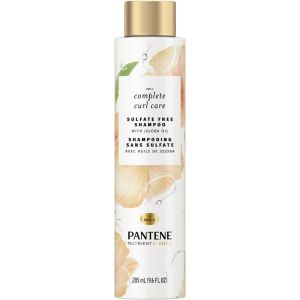 Pantene Nutrient Blends Complete Curl Care Shampoo with Jojoba Oil for Curly Hair, Sulfate-Free, 285 mL