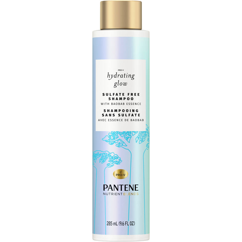 Pantene Nutrient Blends Hydrating Glow with Baobab Essence Shampoo, Sulfate- and Silicone-free, 285 mL