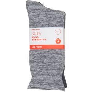 Joe Fresh Women's Free Feeder Roll Top Crew, Assorted 3 Pack - Ultimate Comfort