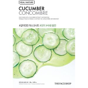 Real Nature Cucumber Face Mask - Moisturizing & Hydrating