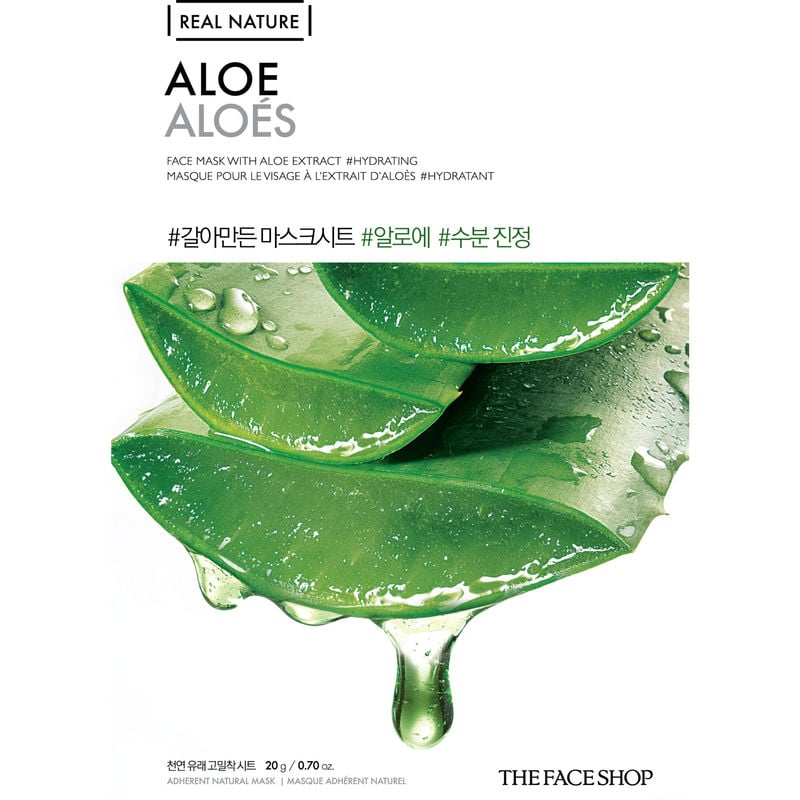 The Face Shop Real Nature Aloe Face Mask 1 ea