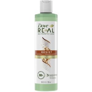 Dove REAL Resist Conditioner with 100% Nature-Derived Active Oils Coconut + Vegan Elastin 295 mL