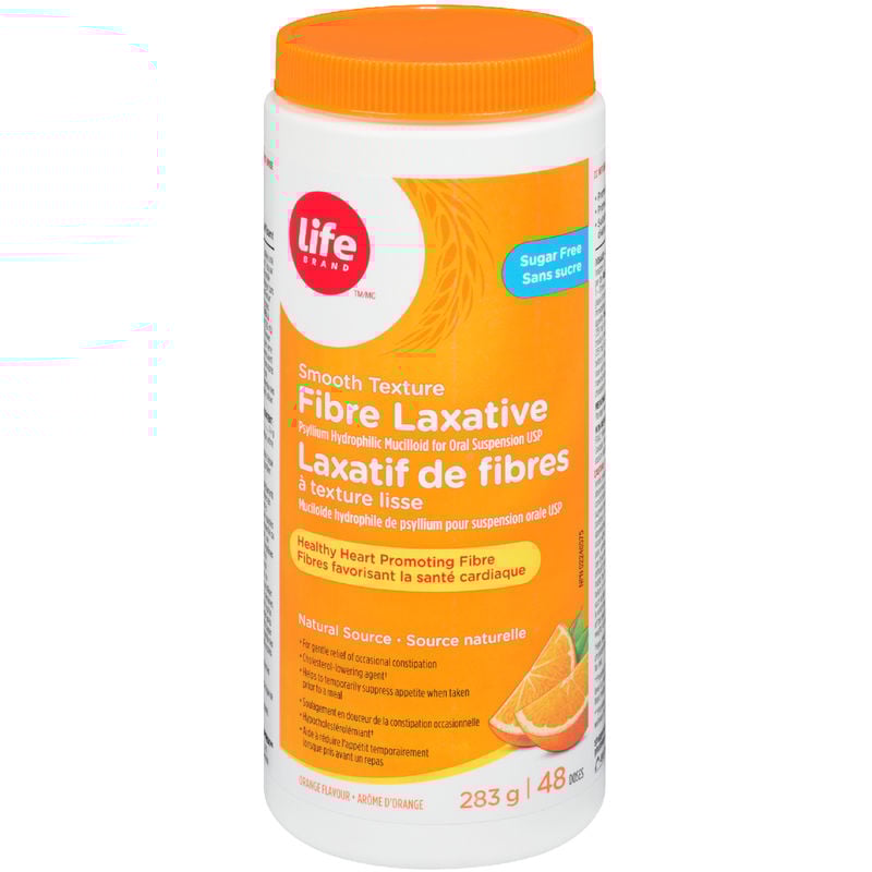 Life Brand LB Fib Lax Smth Sf Orng 48 Dos 283 g - Orange Sugar Free Fibre Laxative